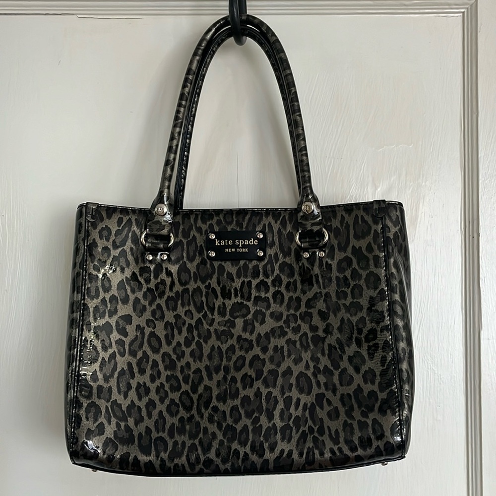 Kate Spade Grey Leopard Bag